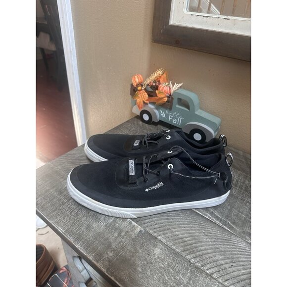 COLUMBIA PFG Distant Water Fishing Shoe Men's Size US 12 Black/White - Picture 1 of 5